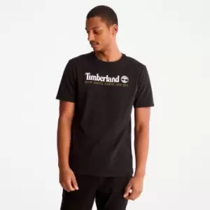 Image of Timberland Wind, Water, Earth And Sky T-Shirt For Men In Black Black, Size L
