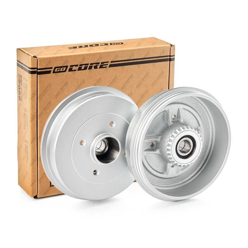 Image of goCORE GCA230014 Brake Drum Rear Axle, 234,0mm, with ABS sensor ring Brake Drum (123)
