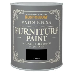 Image of Rust-Oleum Carbon Satin Furniture Paint 125ml