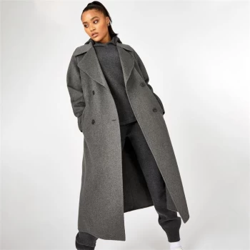 image of Jack Wills Wool Overcoat - Dark Grey