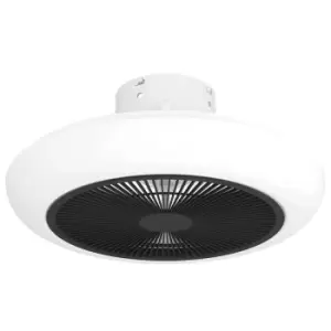 Image of Eglo Sayulita Silver Ceiling Fan With Light