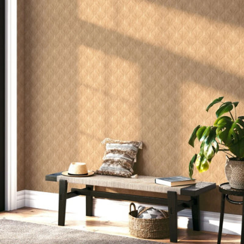 Image of Elle By Erismann Luxury Avantgarde Vinyl Wallpaper In Gold