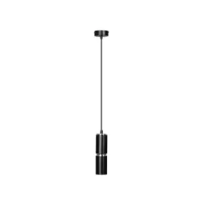 Image of Emibig Modesto Black Slim Pendant Ceiling Light 1x GU10