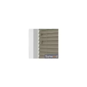 Image of 120cm Dune Faux Wood Venetian Blind With Strings (50mm Slats) Blind With Strings (50mm Slats)