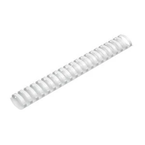 image of 5 Star Office Binding Combs Plastic 21 Ring 325 Sheets A4 38mm White Pack 50