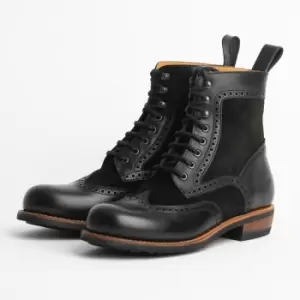 Image of ROKKER Frisco Brogue Lady Black Motorcycle Boots 41