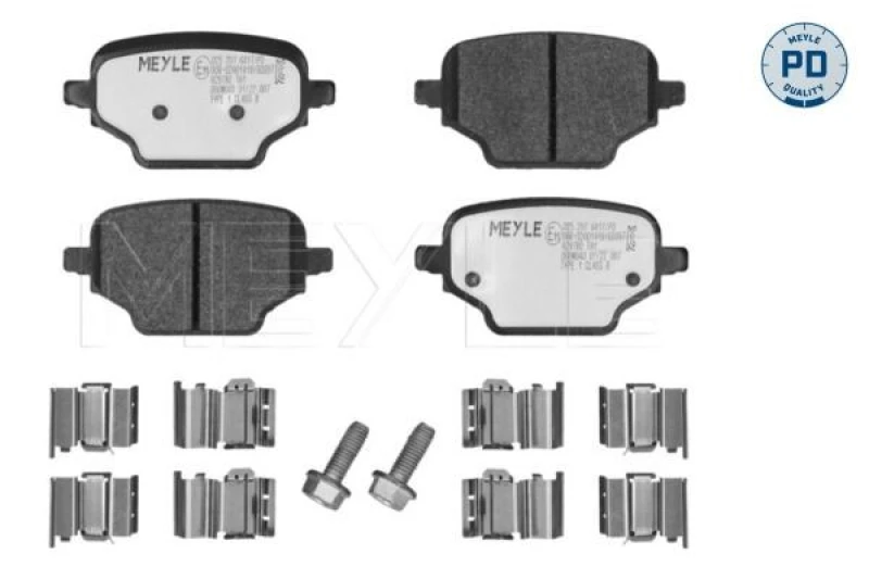 Image of Brake pad set MEYLE 025 207 6417/PD