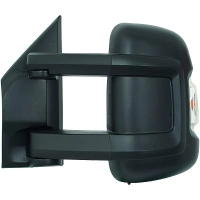 Image of DIEDERICHS 3484625 Wing mirror Left, with wide angle mirror, Grained Outside Mirror (50)