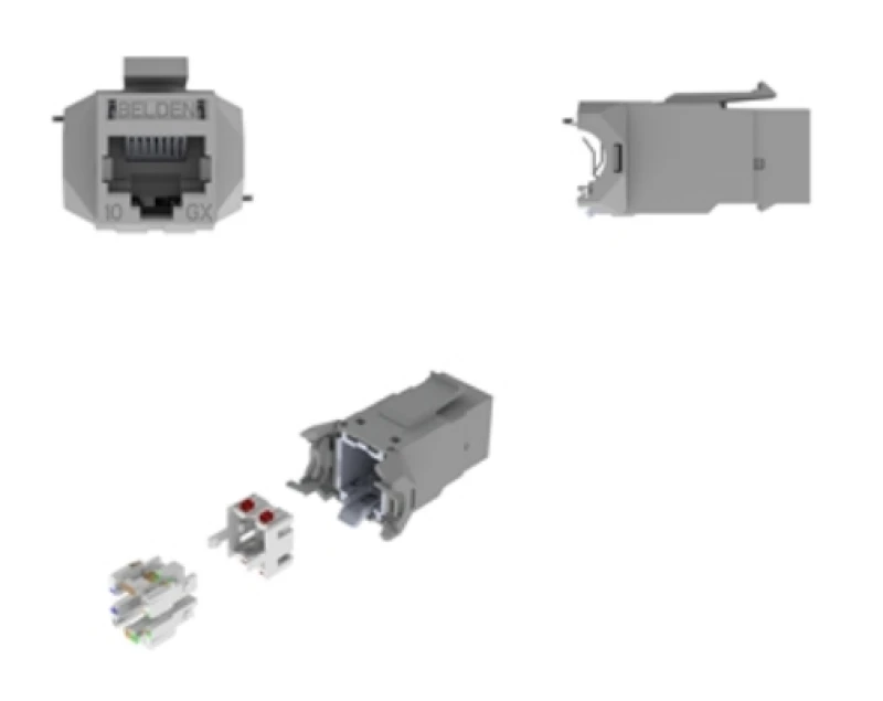 Image of Belden RVAMJKSME-B24 wire connector RJ-45 Grey