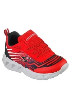 Image of Skechers MAGNA-LIGHTS LIGHT UP BOYS TODDLER TRAINERS, Red, Size 6 Younger