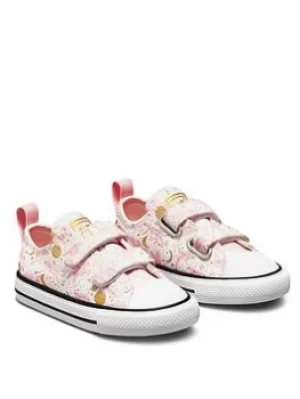 Image of Converse Chuck Taylor All Star 2v Constellations, White/Pink, Size 10