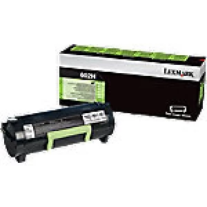 image of Lexmark 60F2H0E Black Laser Toner Ink Cartridge