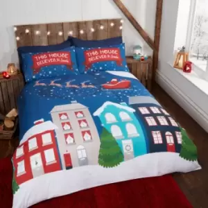 Image of Midnight At Christmas Duvet Set - King