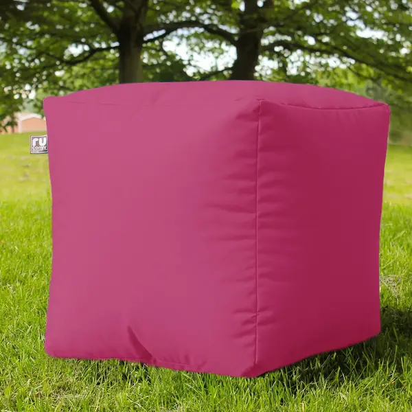 image of rucomfy Indoor Outdoor Cube Bean Bag - Pink