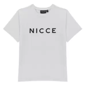 Image of Nicce Logo T Shirt - White