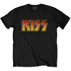 Image of KISS - Classic Logo Unisex Large T-Shirt - Black