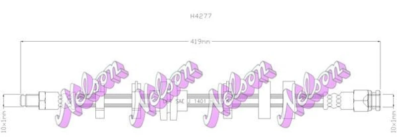 Image of Brake hose KAWE H4277