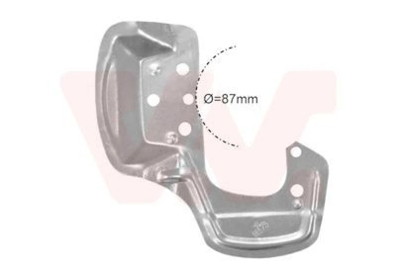 Image of VAN WEZEL Brake disc backing plate VAN WEZEL 3776372