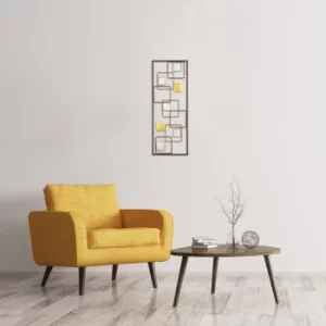Image of Sar? Yokus Multicolor Decorative Metal Wall Accessory