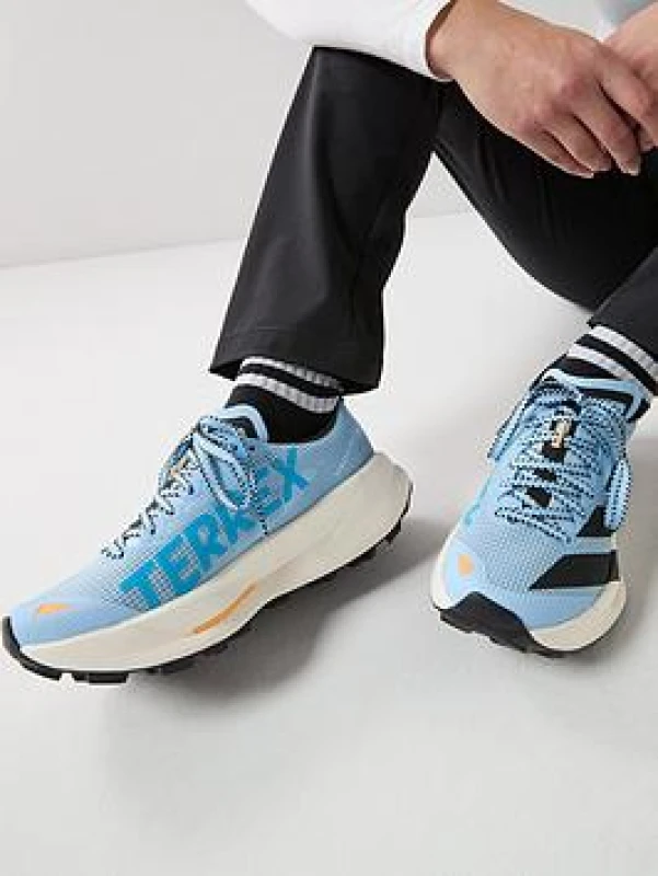Image of Womens trail running shoes adidas Terrex Agravic Bleu Female 42
