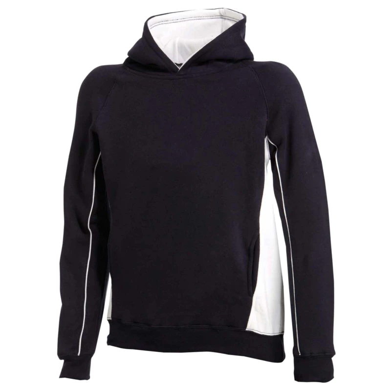 Image of Finden & Hales Pullover Hooded Sweatshirt Hoodie in Mid Navy Size: 11-12 Years Mid Navy Unisex 11-12 Years