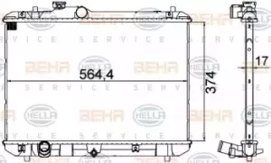 image of x1 Behr Heat Exchanger 8MK376756-531 Genuine for 8MK 376 756-534 Made in China