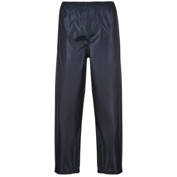 image of Portwest S441NARXXXL - sz 3XL Classic Adult Rain Trousers - Navy