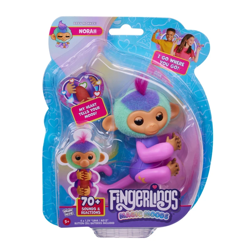 Image of Fingerlings Fingerlings Magic Mood Monkey Interactive Toy