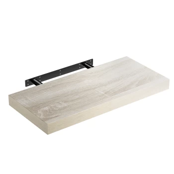 Image of Floating Wall Shelf 50cm with Wall Mount - Oak