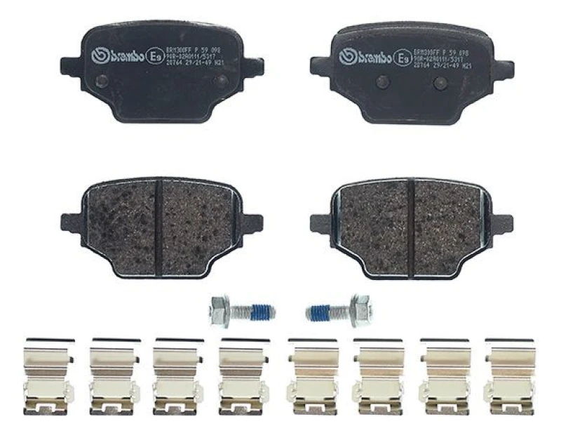 Image of BREMBO Brake pad set BREMBO P 59 098