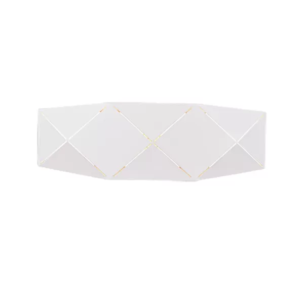 Image of Zandor Modern 2 Light Flush Wall Lamp White Matt 3000K