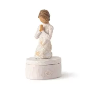 image of Willow Tree Prayer of Peace Keepsake Box