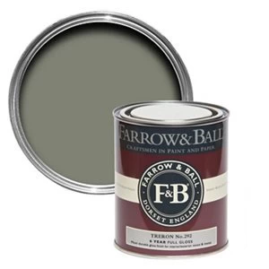 image of Farrow & Ball Treron No. 292 Gloss Metal & wood Paint 0.75L