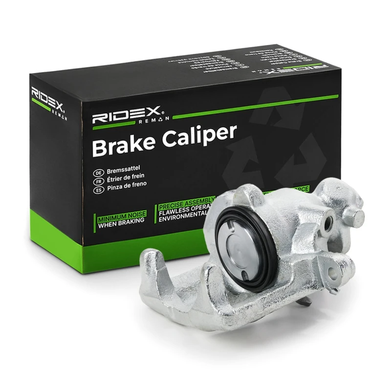 Image of RIDEX REMAN 78B0766R Brake caliper Rear Axle Right, without holder Grey Cast Iron Brake Caliper (78)