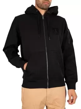 image of Box Mix Media Zip Hoodie