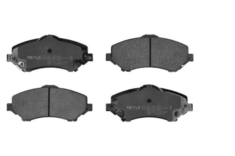 Image of MEYLE 025 246 0417 Brake pad set MEYLE-Original: True to OE. Front Axle, with acoustic wear warning, with anti-squeak plate Brake Pad Set,disc brake