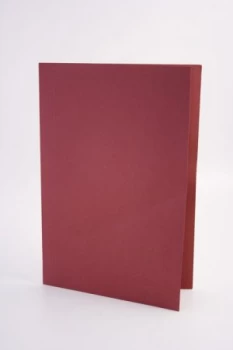 image of Guildhall Square Cut Folder Foolscap 250gsm Red PK100