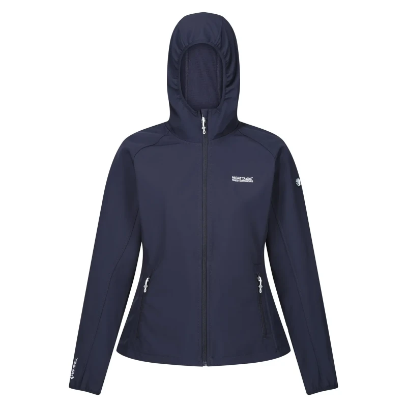 Image of Regatta Womens Arec III Warm Water Repellent Softshell Coat 8 - Bust 32' (81cm) NAVY RWL217-540-8