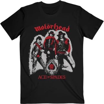 Image of Motorhead - Ace of Spades Cowboys Unisex Large T-Shirt - Black