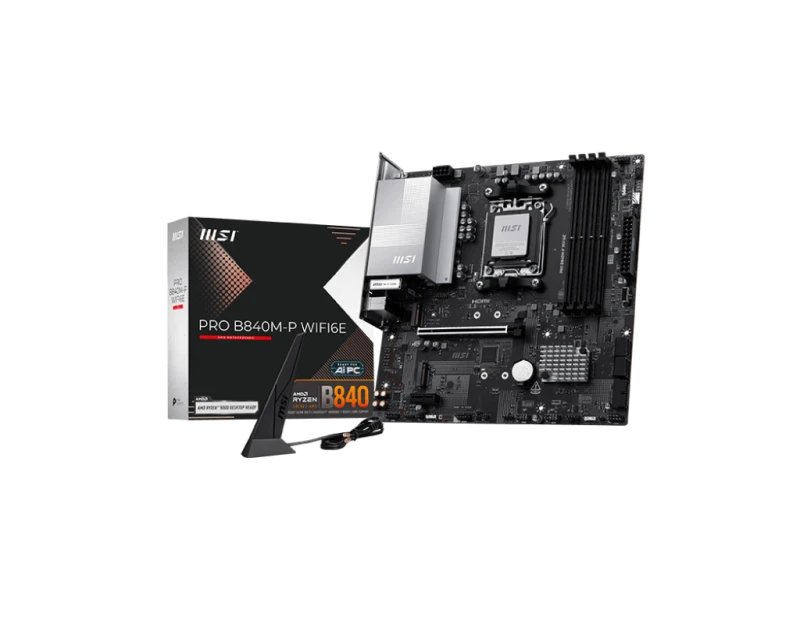 Image of MSI PRO B840M-P WIFI6E AM5 DDR5 MATX Motherboard