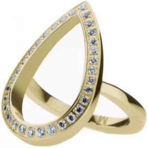 Image of Ladies STORM Gold Plated Elipsia Ring Size L