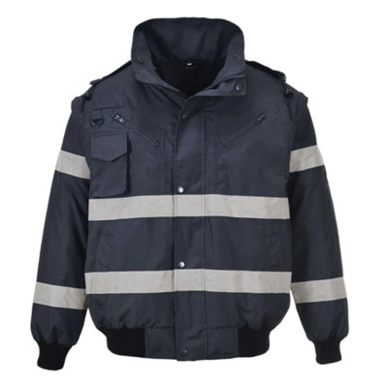Image of Portwest Iona 3 in 1 Bomber Jacket S435NAR4XL Colour: Navy