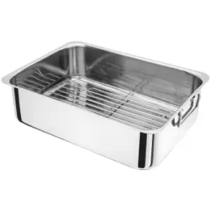 image of Judge Speciality Cookware Roasting Pan With Rack 36x26x10cm