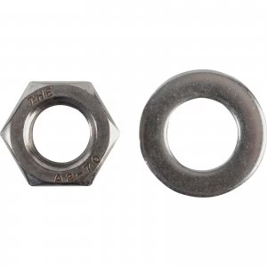 image of Forgefix A2 Stainless Steel Nuts and Washers M12 Pack of 6