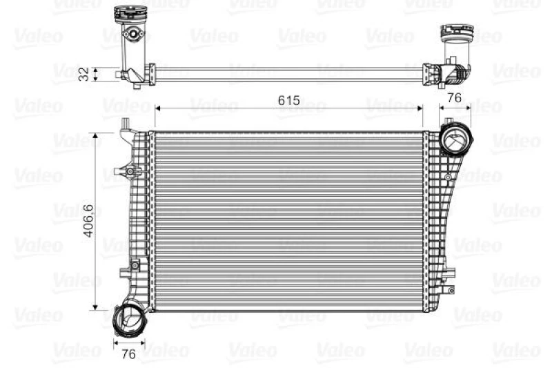 Image of Intercooler VALEO 818675
