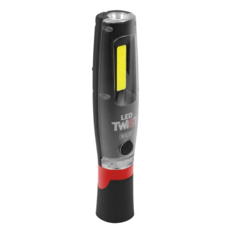 Image of Sealey Rechargeable 20W COB LED Twist Magnetic Inspection Lamp LED3001 Colour: Red