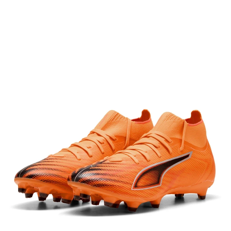 Image of Puma PUMA Puma Ultra 5 Match Adults Firm Ground Football Boots Orange/Black male 11 (46)