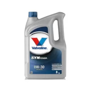 image of 0w30 Fully Synthetic Valvoline SynPower LL-12 FE 0W30 5 Litre Engine Oil - 881636