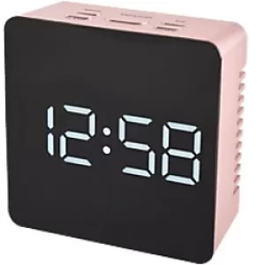 image of Acctim Digital Alarm 15830 8.2 x 3.9 x 8.2cm Rose Gold