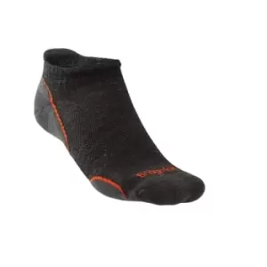 image of Bridgedale HIKE Ultralight T2 Merino Performance Low Mens - Large Anthracite / Orange